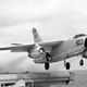 A Douglas A3D-2 Skywarrior launches from the catapult of a US Navy carrier. (US Navy)